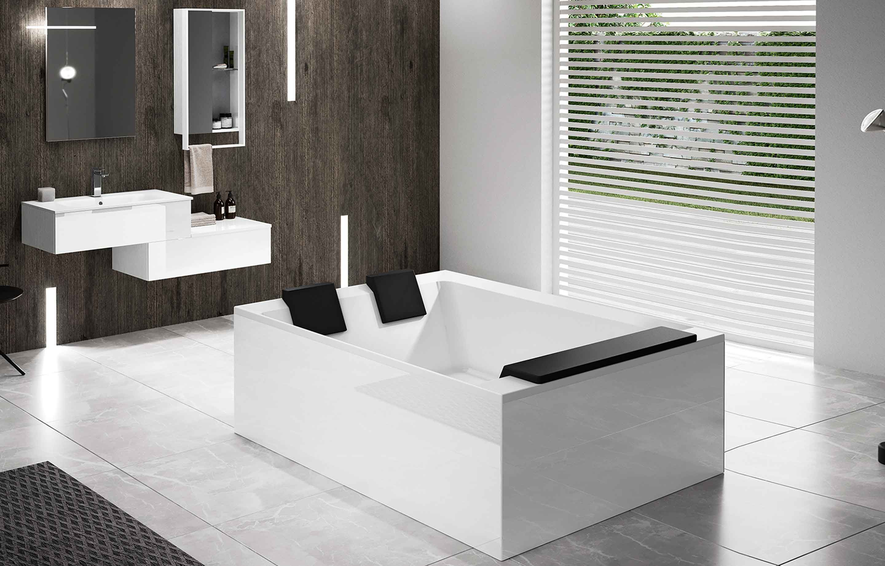 Banheiras de hidromassagem - Divina Dual - instalação freestanding