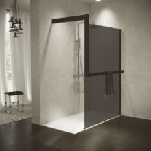 Shower spaces - Kuadra H Frame fumé